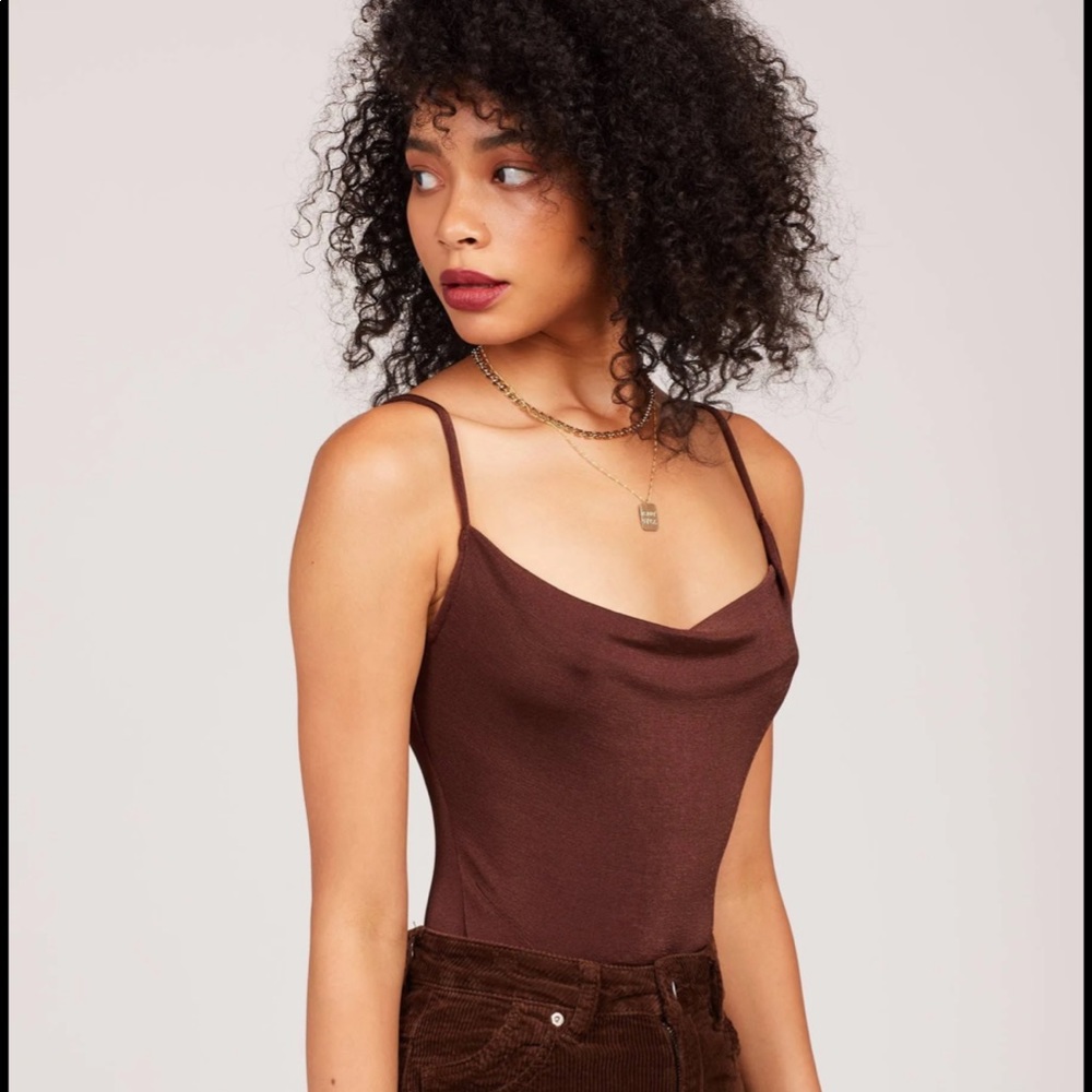 NWT Free People Cowls in the Club Love Glare Sleeveless Cowl Neck Bodysuit